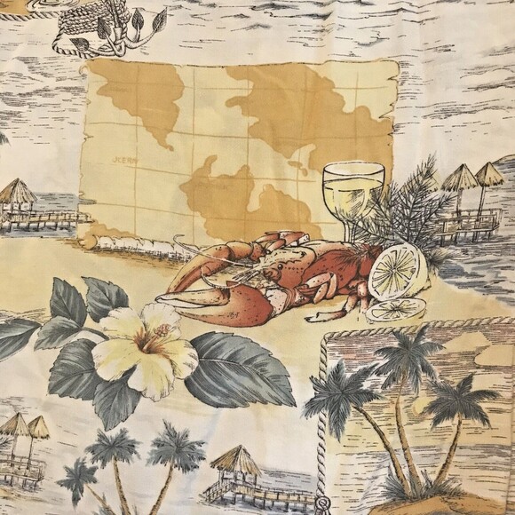 Vintage Pierre Cardin Hawaiian Beach Shirt Aloha Summer Men L Rayon Button Up SS - Picture 4 of 6